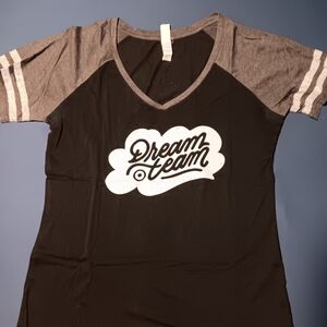 Women's Black and Gray Top